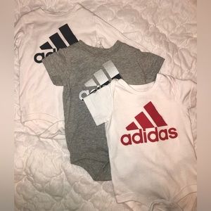 6M Adidas Onesie (3 Pack)
